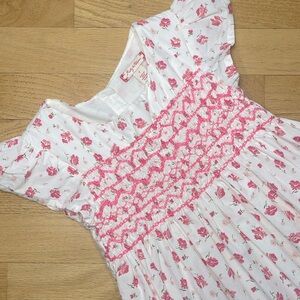 RUBY & BLOOM VGUC Smocked Floral Ruffle Sleeve Lined Dress